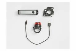 Paire D'Éclairages Bontrager Glo/Ember Comp RS Argent -Lumiere Velo unnamed file 1212