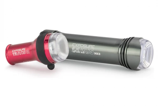 Paire D'Éclairages Exposure Lights Sirius Mk9 Et TraceR Mk2 Argent / Rouge 3 Paire D'Éclairages Exposure Lights Sirius Mk9 Et TraceR Mk2 Argent / Rouge