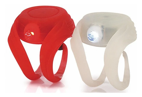 Paire D'Éclairages De Sécurité XLC Buggy Rouge / Blanc 3 Paire D'Éclairages De Sécurité XLC Buggy Rouge / Blanc