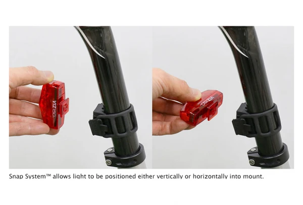 Paire D'Éclairages Cateye AMPP100 & ViZ100 Noir 6 Paire D'Éclairages Cateye AMPP100 & ViZ100 Noir – Image 4
