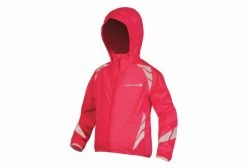 Veste Imperméable Enfant Endura Luminite II Rose Fluo