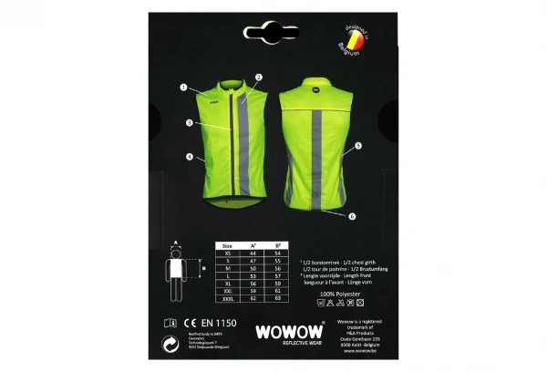 Veste Sans Manches Réfléchissante Wowow Maverick Jaune Fluo 7 Veste Sans Manches Réfléchissante Wowow Maverick Jaune Fluo – Image 5